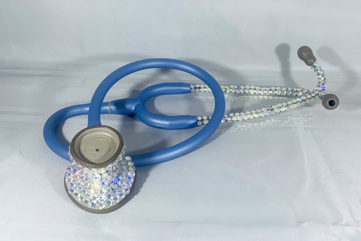 Ceil Blue Rhinestone Littmann Stethoscope, Luminous Mermaid Vibes, Ideal for Physical Assessment, Unique Healthcare Gift