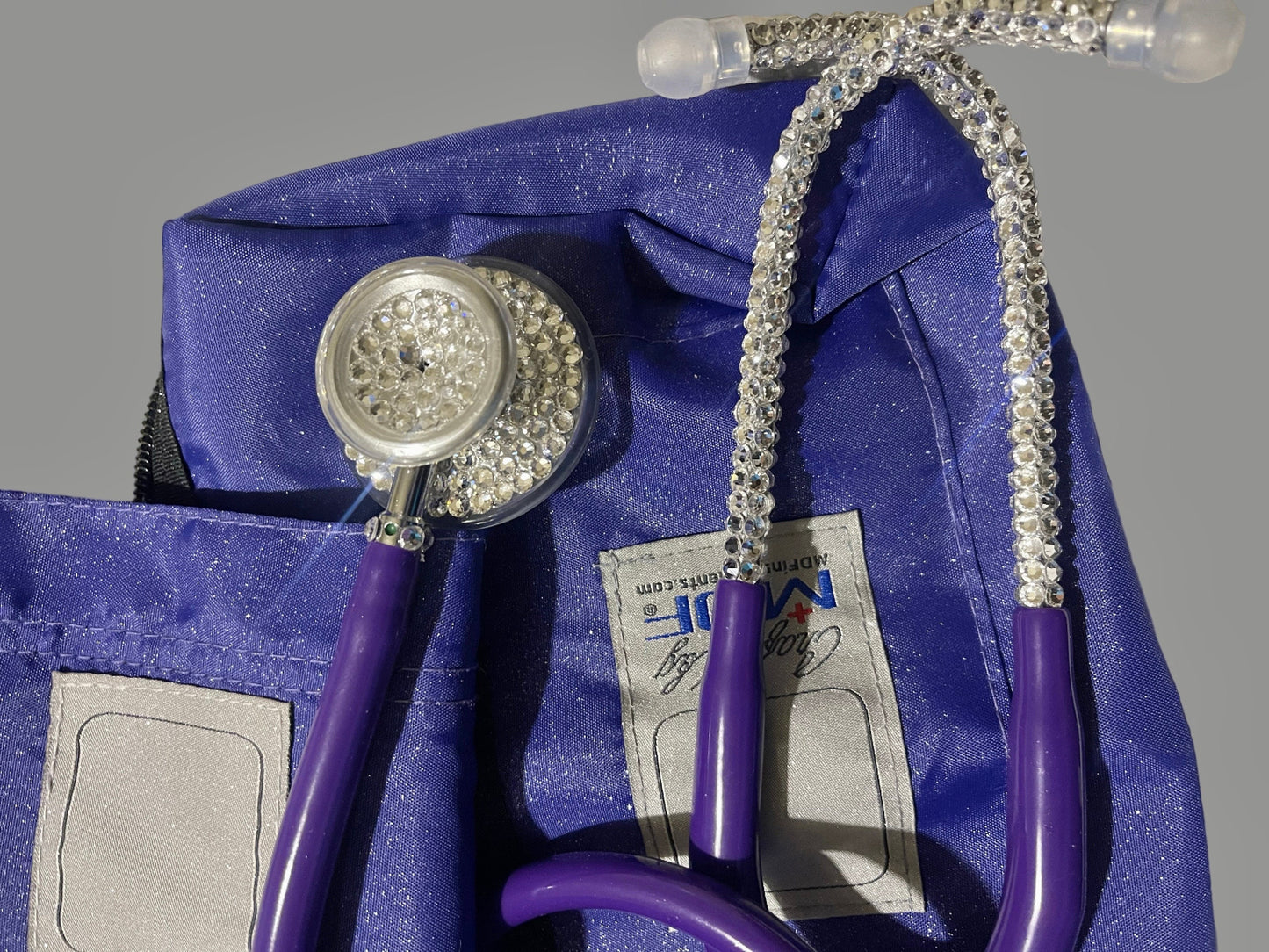 Bling Medical Gift Set, MDF Calibra Suite Kit with Maxima Crystals Stethoscope, Glitter Blood Pressure Cuff & Pen Light