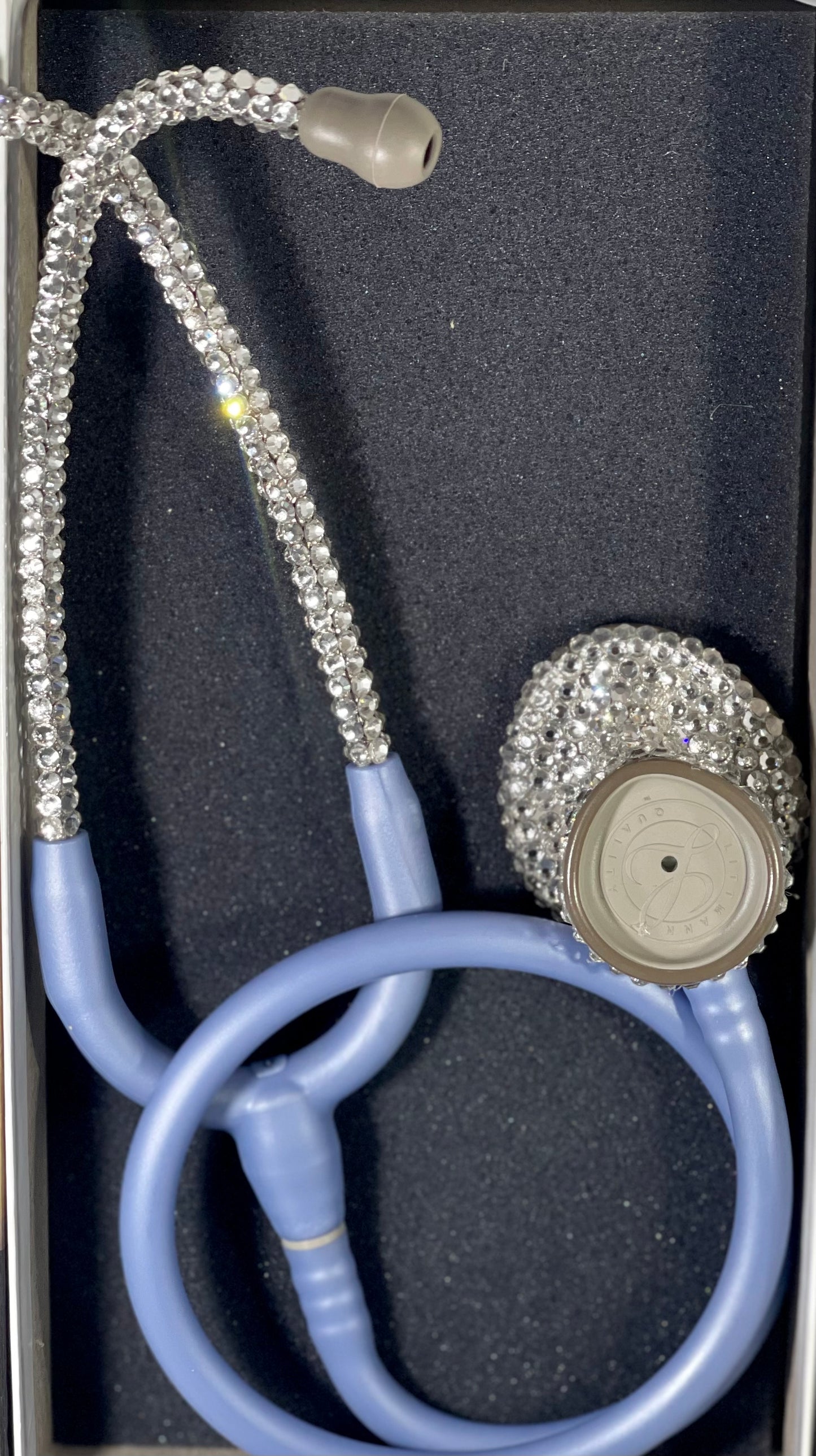 Littmann Lightweight II SE Ceil Blue Stethoscope with Custom Rhinestones | BlingByKey®
