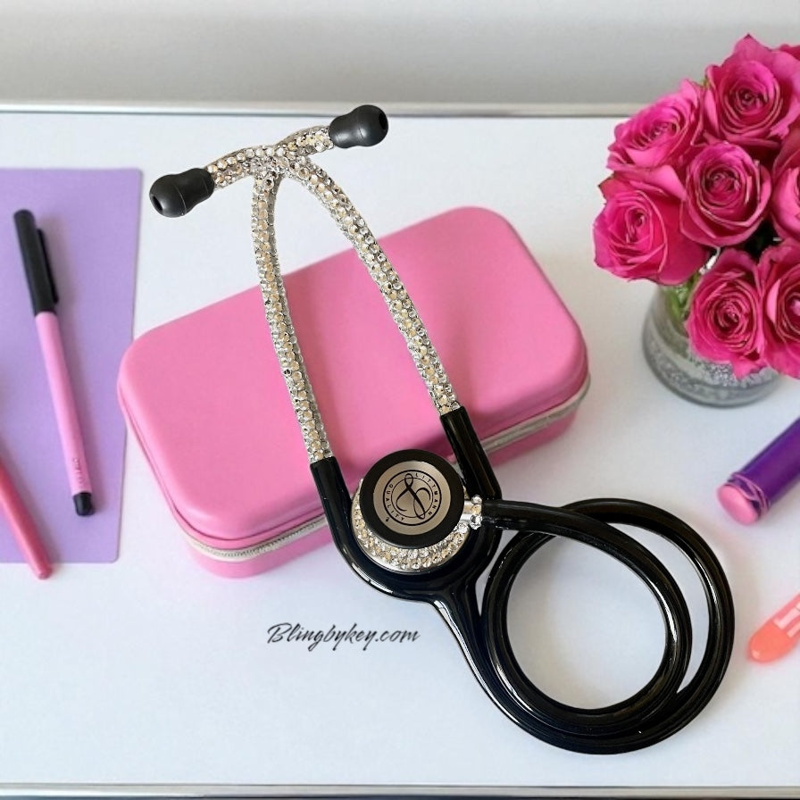 Littmann Classic III Black Stethoscope with Custom Rhinestones | BlingByKey®