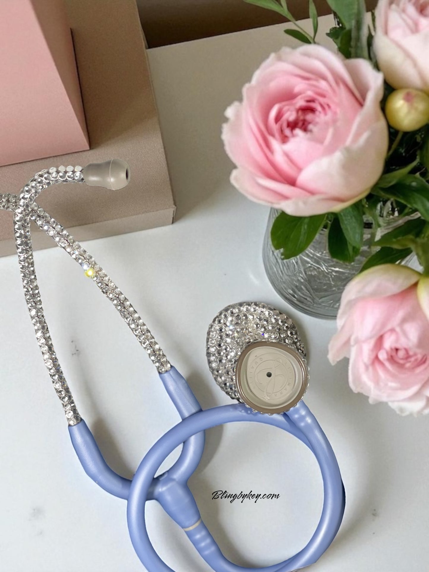 Littmann Lightweight II SE Ceil Blue Stethoscope with Custom Rhinestones | BlingByKey®