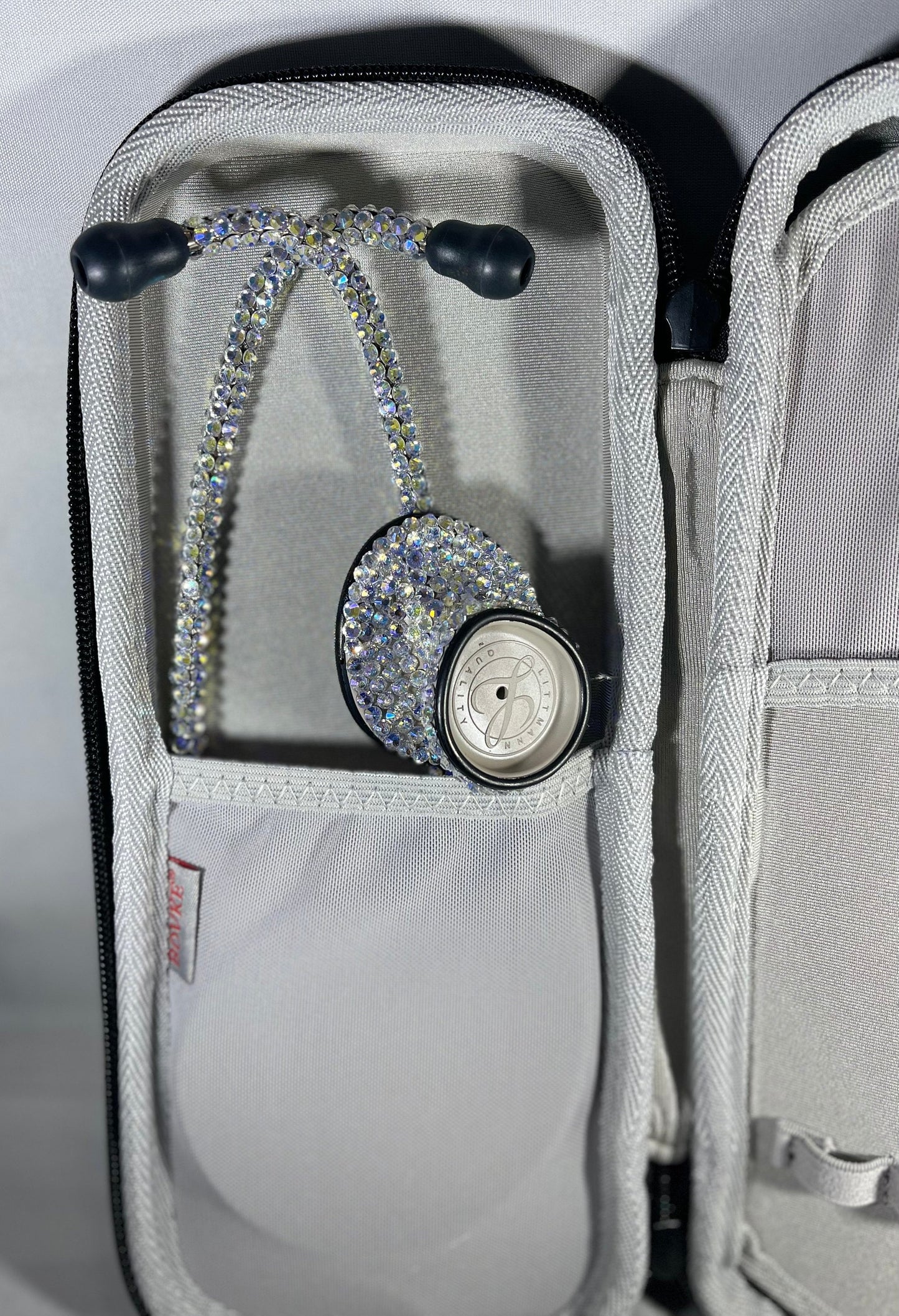 Blue Ghost Pearl | Bling Stethoscope | Iridescent Rhinestones | Littmann | Stethoscope Case | Bedazzle | Handmade Gift