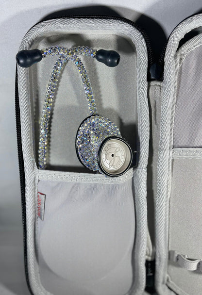 Blue Ghost Pearl | Bling Stethoscope | Iridescent Rhinestones | Littmann | Stethoscope Case | Bedazzle | Handmade Gift