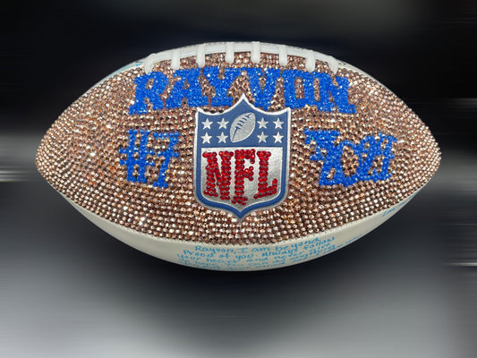 NFL Autograph Crystal Football - Handcrafted Keepsake for Memorabilia Collectors - Ideal Birthday Gift for Sports Lovers
