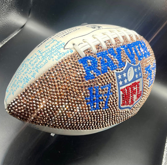 NFL Autograph Crystal Football - Handcrafted Keepsake for Memorabilia Collectors - Ideal Birthday Gift for Sports Lovers