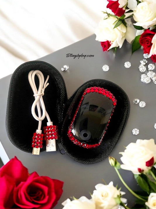 Bling Pulse Oximeter with Personalized Rhinestone Case | Nurse Gift | Healthcare Accessory | BlingByKey Medical Equipment