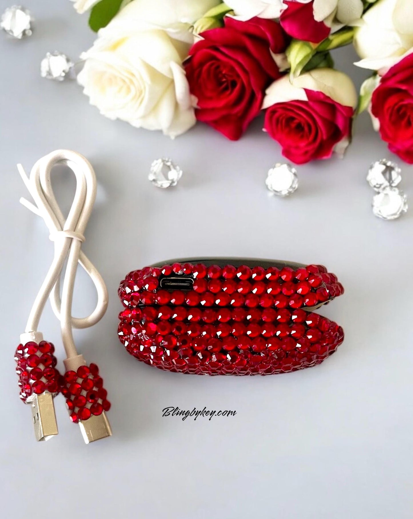 Bling Pulse Oximeter with Personalized Rhinestone Case | Nurse Gift | Healthcare Accessory | BlingByKey Medical Equipment
