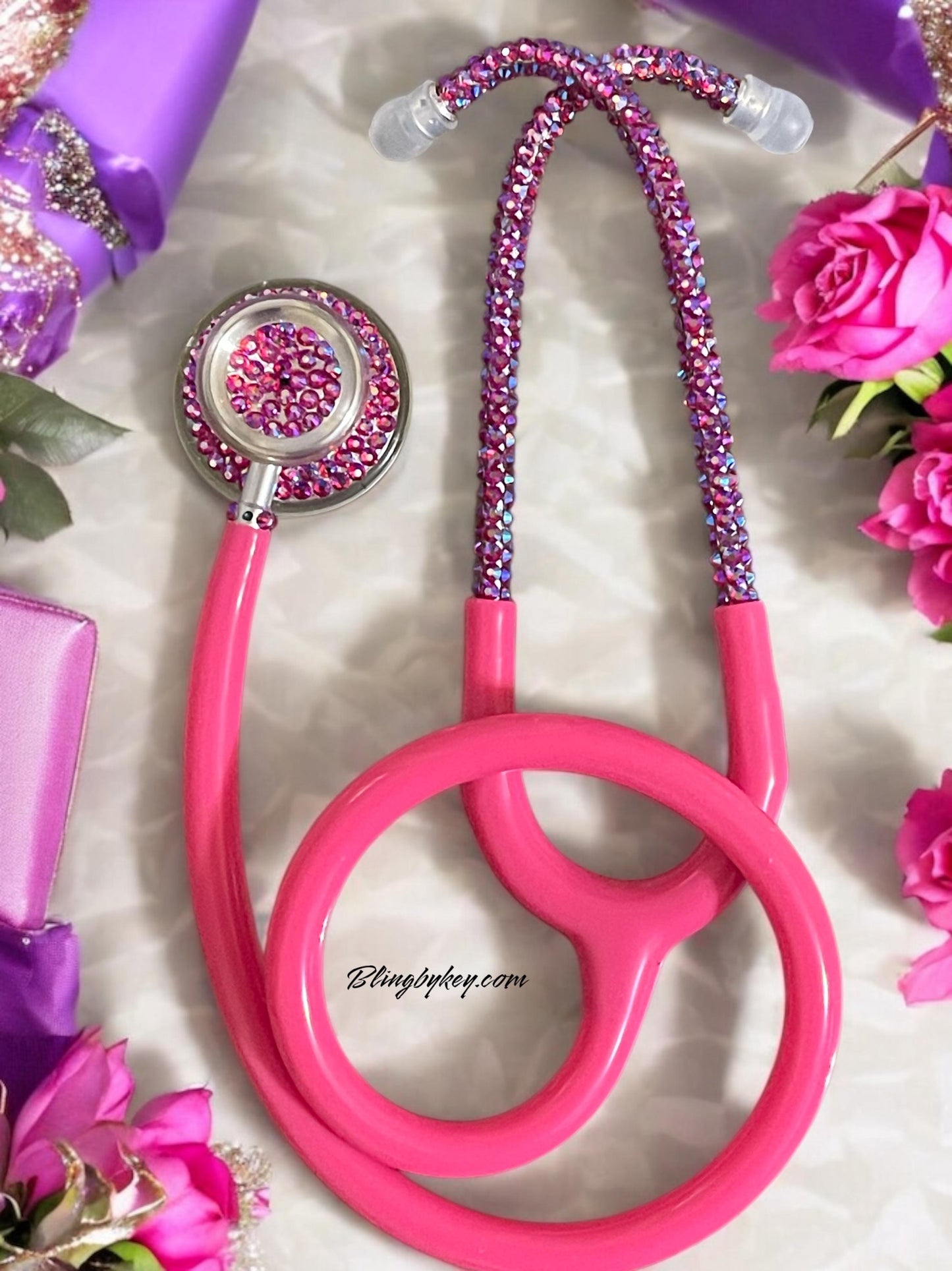 MDF Acoustica Cotton Candy Bling Stethoscope | BlingByKey®