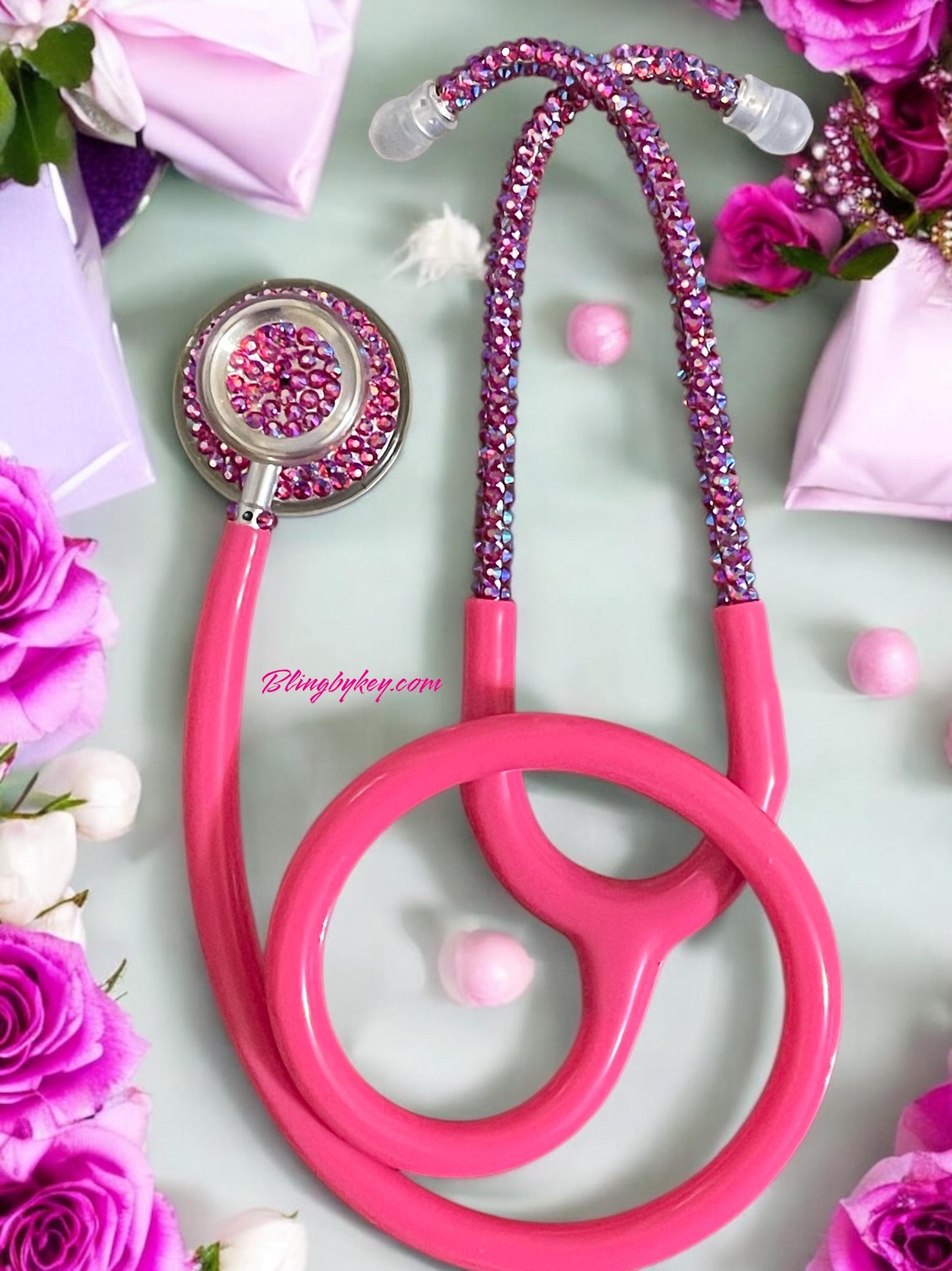 MDF Acoustica Cotton Candy Bling Stethoscope | BlingByKey®