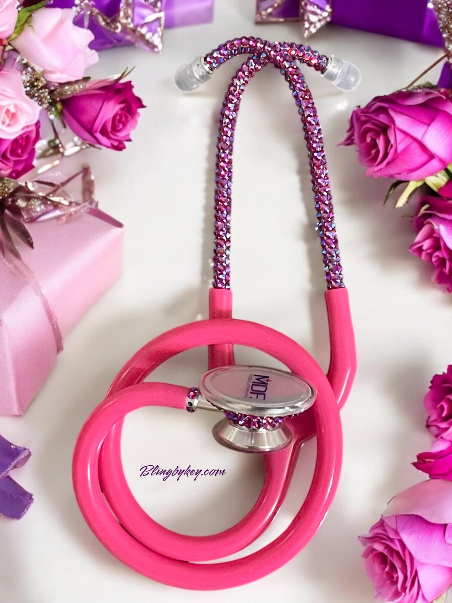 MDF Acoustica Cotton Candy Bling Stethoscope | BlingByKey®