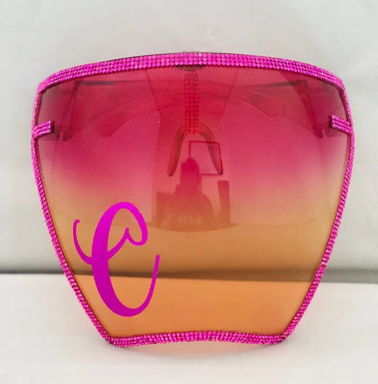 Personalized Sparkle Face Shield - Chic Rhinestone Protection, Standout Safety Gear, Gift for Style Enthusiasts - Face Masks & Coverings - Face Covering - BlingbyKey
