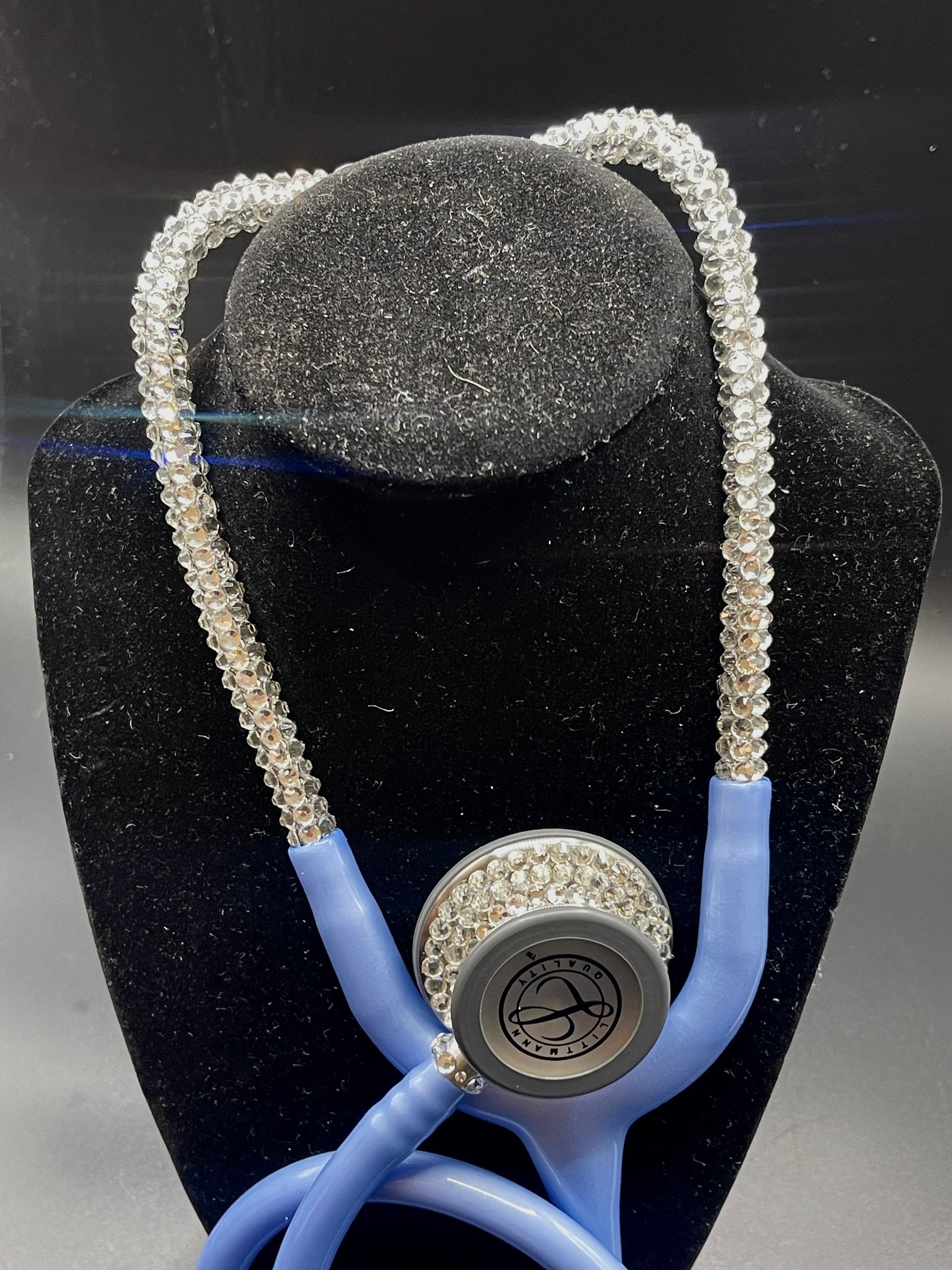 Littmann Ceil Blue, Bling Stethoscope, Beautiful & Calming Medical Tool, Thoughtful Healing Gift for Caregivers - Office & School Supplies - Bling Stethoscopes - BlingbyKey